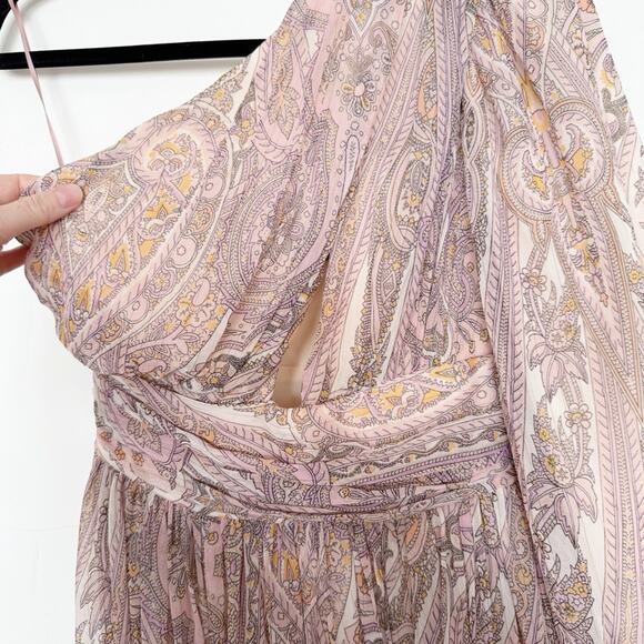 Line & Dot Gianni One Shoulder Maxi Dress Paisley Print - Picture 6 of 11